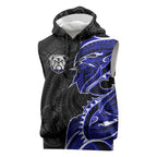 Canterbury Bankstown Bulldogs Sleeveless Hoodie Polynesian Tribal Tattoo Pacific Sport Art