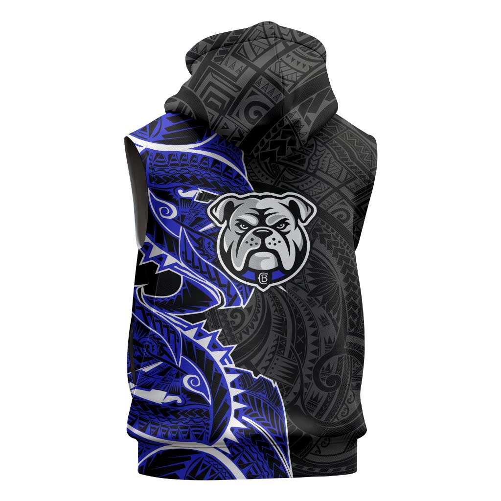 Canterbury Bankstown Bulldogs Sleeveless Hoodie Polynesian Tribal Tattoo Pacific Sport Art