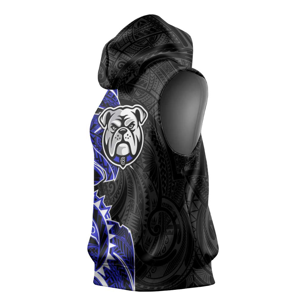 Canterbury Bankstown Bulldogs Sleeveless Hoodie Polynesian Tribal Tattoo Pacific Sport Art