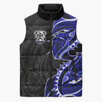 Canterbury Bankstown Bulldogs Sleeveless Puffer Jacket Polynesian Tribal Tattoo Pacific Sport Art