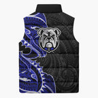 Canterbury Bankstown Bulldogs Sleeveless Puffer Jacket Polynesian Tribal Tattoo Pacific Sport Art