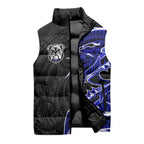 Canterbury Bankstown Bulldogs Sleeveless Puffer Jacket Polynesian Tribal Tattoo Pacific Sport Art
