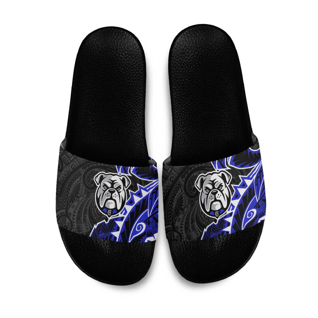 Canterbury Bankstown Bulldogs Slide Sandals Polynesian Tribal Tattoo Pacific Sport Art