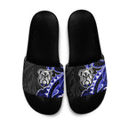 Canterbury Bankstown Bulldogs Slide Sandals Polynesian Tribal Tattoo Pacific Sport Art