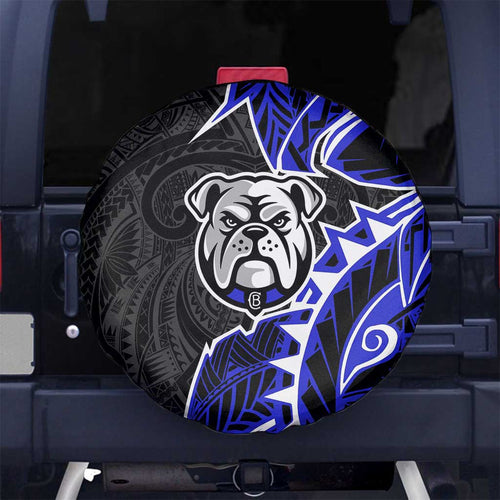 Canterbury Bankstown Bulldogs Spare Tire Cover Polynesian Tribal Tattoo Pacific Sport Art