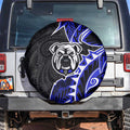 Canterbury Bankstown Bulldogs Spare Tire Cover Polynesian Tribal Tattoo Pacific Sport Art