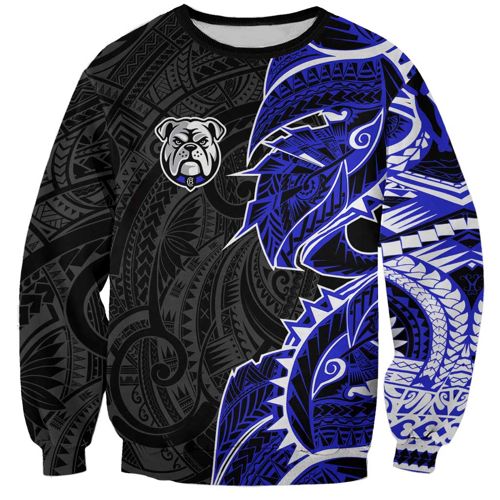 Canterbury Bankstown Bulldogs Sweatshirt Polynesian Tribal Tattoo Pacific Sport Art