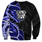 Canterbury Bankstown Bulldogs Sweatshirt Polynesian Tribal Tattoo Pacific Sport Art