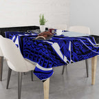 Canterbury Bankstown Bulldogs Tablecloth Polynesian Tribal Tattoo Pacific Sport Art