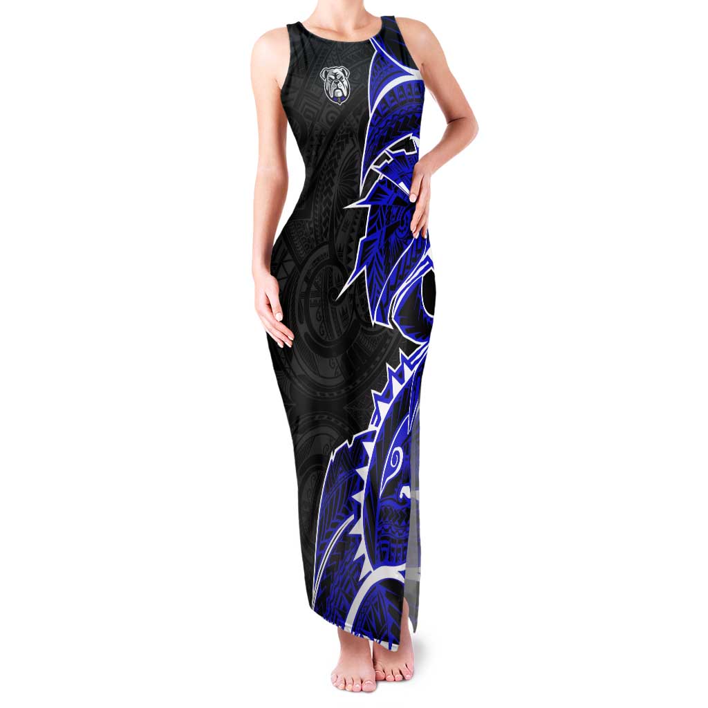 Canterbury Bankstown Bulldogs Tank Maxi Dress Polynesian Tribal Tattoo Pacific Sport Art