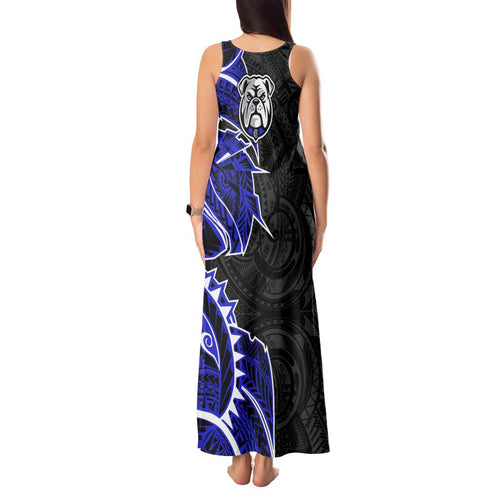 Canterbury Bankstown Bulldogs Tank Maxi Dress Polynesian Tribal Tattoo Pacific Sport Art