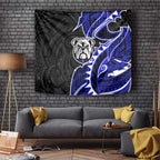 Canterbury Bankstown Bulldogs Tapestry Polynesian Tribal Tattoo Pacific Sport Art