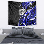 Canterbury Bankstown Bulldogs Tapestry Polynesian Tribal Tattoo Pacific Sport Art