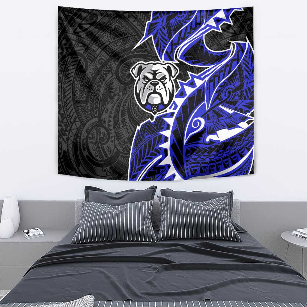 Canterbury Bankstown Bulldogs Tapestry Polynesian Tribal Tattoo Pacific Sport Art
