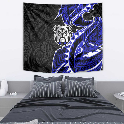 Canterbury Bankstown Bulldogs Tapestry Polynesian Tribal Tattoo Pacific Sport Art