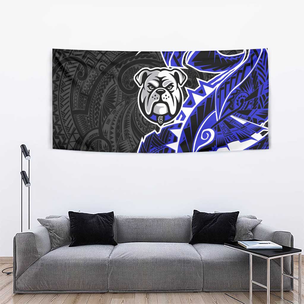 Canterbury Bankstown Bulldogs Tapestry Polynesian Tribal Tattoo Pacific Sport Art