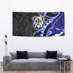 Canterbury Bankstown Bulldogs Tapestry Polynesian Tribal Tattoo Pacific Sport Art