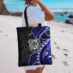 Canterbury Bankstown Bulldogs Tote Bag Polynesian Tribal Tattoo Pacific Sport Art