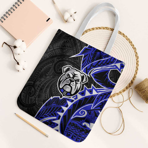 Canterbury Bankstown Bulldogs Tote Bag Polynesian Tribal Tattoo Pacific Sport Art