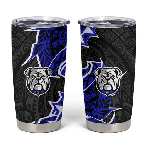 Canterbury Bankstown Bulldogs Tumbler Cup Polynesian Tribal Tattoo Pacific Sport Art