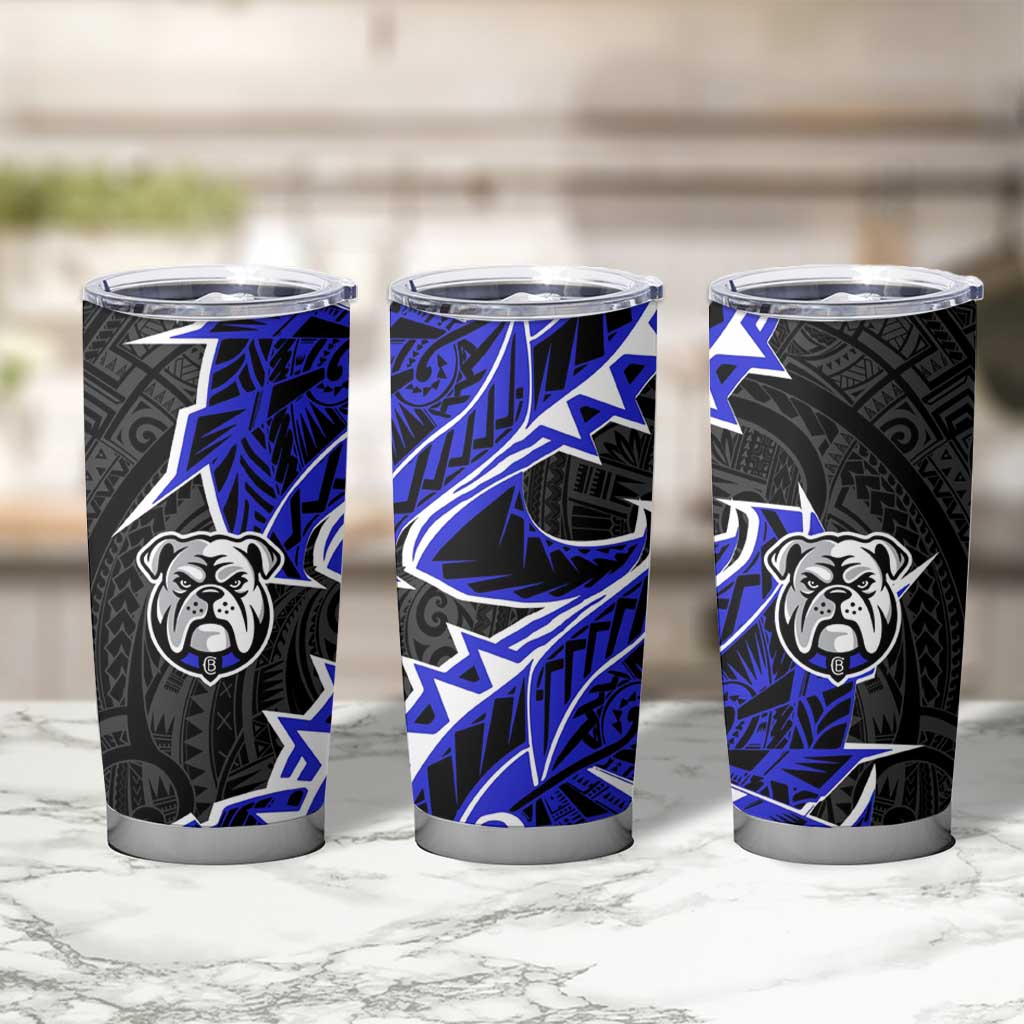 Canterbury Bankstown Bulldogs Tumbler Cup Polynesian Tribal Tattoo Pacific Sport Art