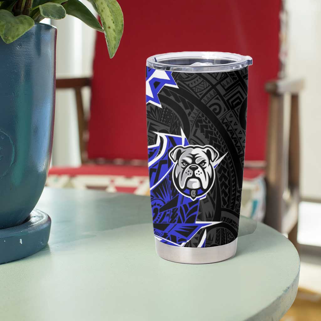 Canterbury Bankstown Bulldogs Tumbler Cup Polynesian Tribal Tattoo Pacific Sport Art