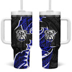 Canterbury Bankstown Bulldogs Tumbler With Handle Polynesian Tribal Tattoo Pacific Sport Art