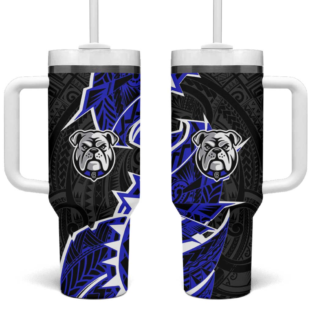 Canterbury Bankstown Bulldogs Tumbler With Handle Polynesian Tribal Tattoo Pacific Sport Art