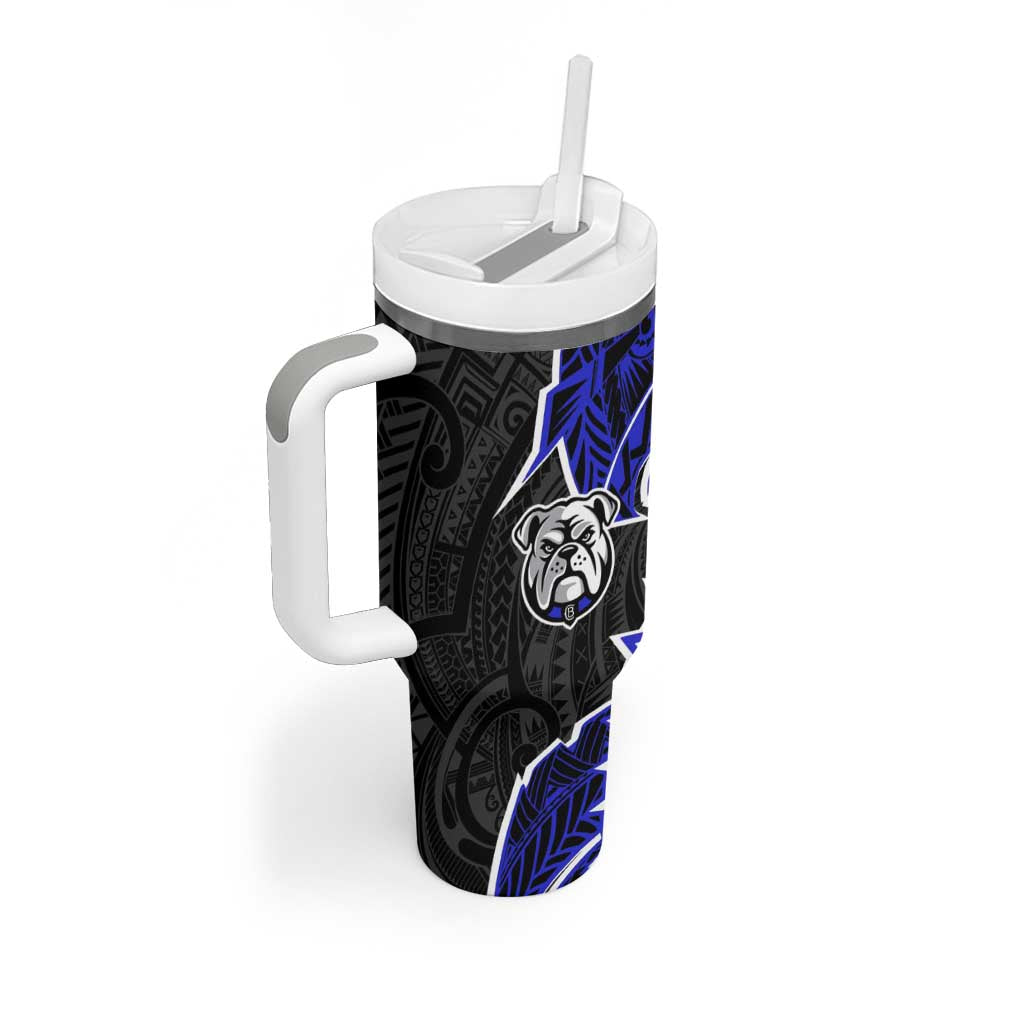 Canterbury Bankstown Bulldogs Tumbler With Handle Polynesian Tribal Tattoo Pacific Sport Art