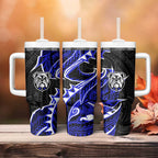 Canterbury Bankstown Bulldogs Tumbler With Handle Polynesian Tribal Tattoo Pacific Sport Art