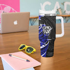 Canterbury Bankstown Bulldogs Tumbler With Handle Polynesian Tribal Tattoo Pacific Sport Art