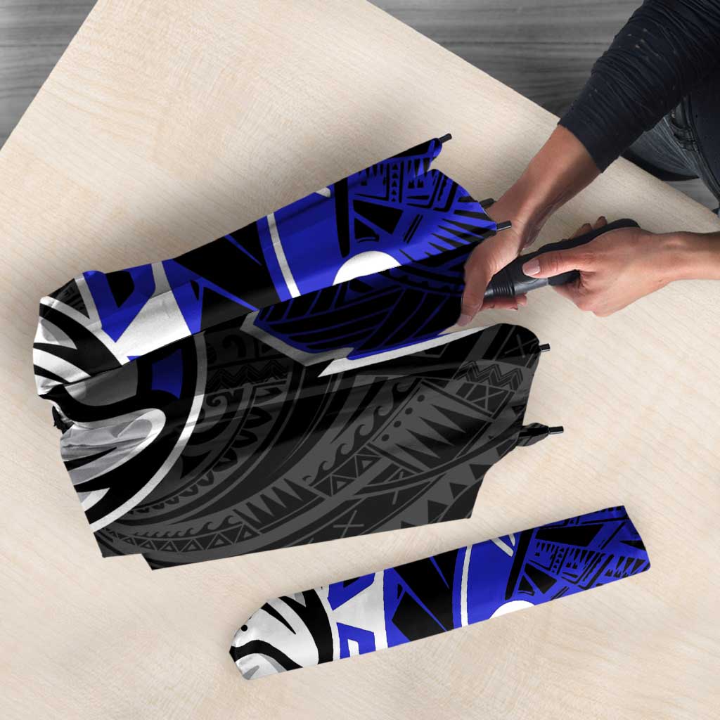 Canterbury Bankstown Bulldogs Umbrella Polynesian Tribal Tattoo Pacific Sport Art