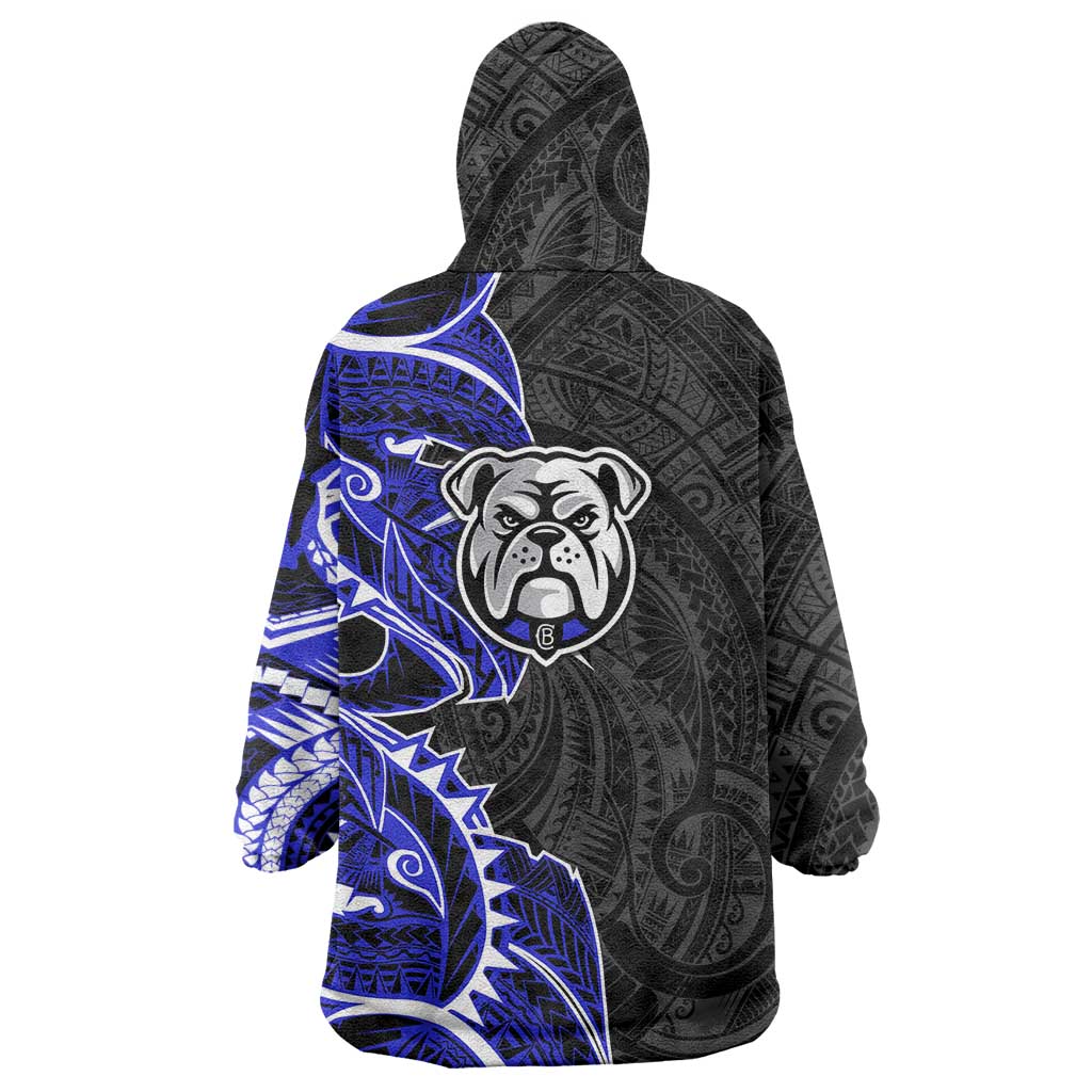 Canterbury Bankstown Bulldogs Wearable Blanket Hoodie Polynesian Tribal Tattoo Pacific Sport Art
