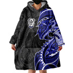 Canterbury Bankstown Bulldogs Wearable Blanket Hoodie Polynesian Tribal Tattoo Pacific Sport Art
