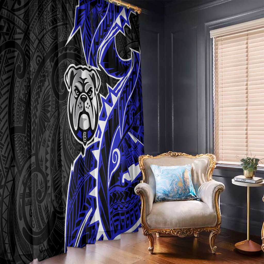 Canterbury Bankstown Bulldogs Window Curtain Polynesian Tribal Tattoo Pacific Sport Art