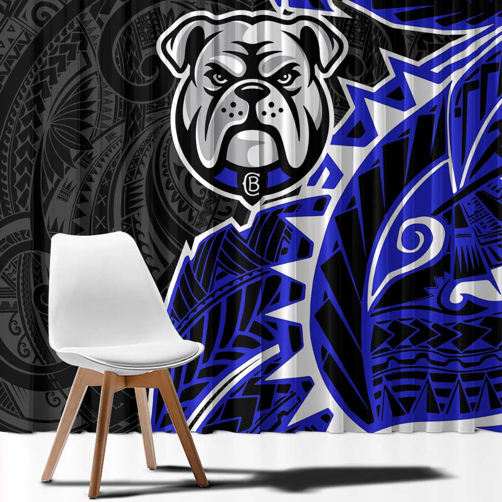 Canterbury Bankstown Bulldogs Window Curtain Polynesian Tribal Tattoo Pacific Sport Art