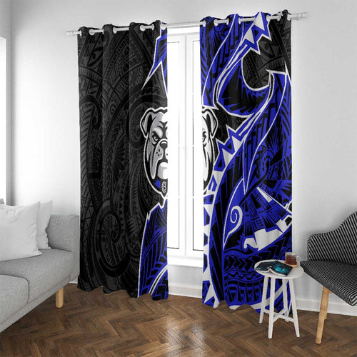 Canterbury Bankstown Bulldogs Window Curtain Polynesian Tribal Tattoo Pacific Sport Art