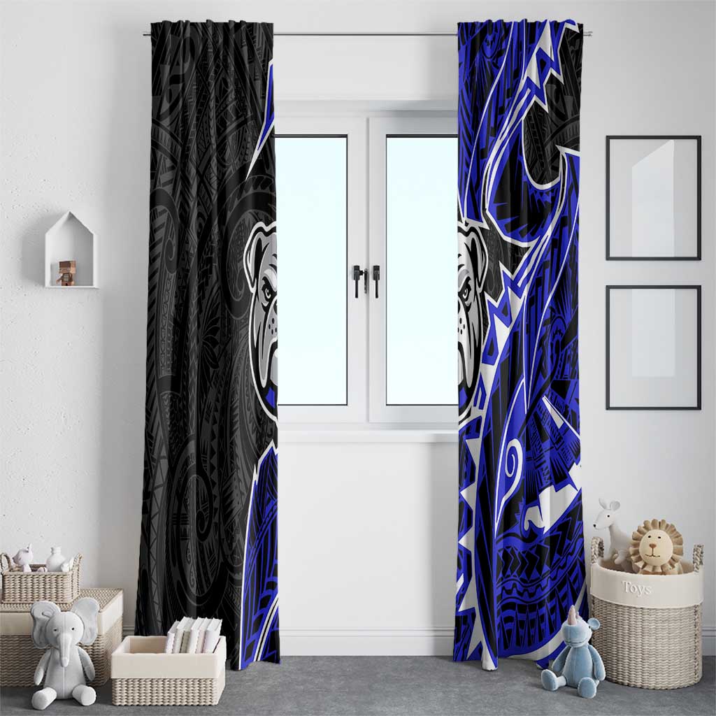 Canterbury Bankstown Bulldogs Window Curtain Polynesian Tribal Tattoo Pacific Sport Art