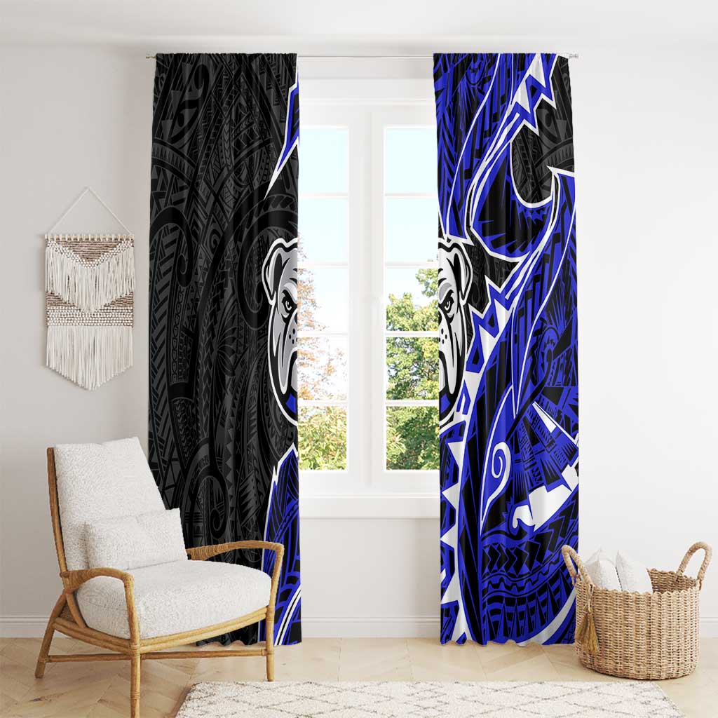 Canterbury Bankstown Bulldogs Window Curtain Polynesian Tribal Tattoo Pacific Sport Art