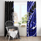 Canterbury Bankstown Bulldogs Window Curtain Polynesian Tribal Tattoo Pacific Sport Art