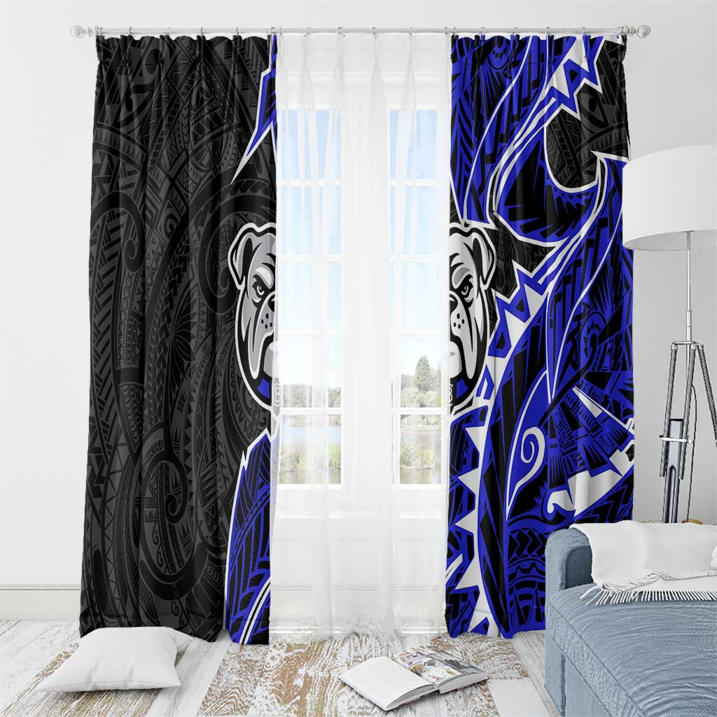 Canterbury Bankstown Bulldogs Window Curtain Polynesian Tribal Tattoo Pacific Sport Art
