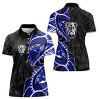 Canterbury Bankstown Bulldogs Women Polo Shirt Polynesian Tribal Tattoo Pacific Sport Art