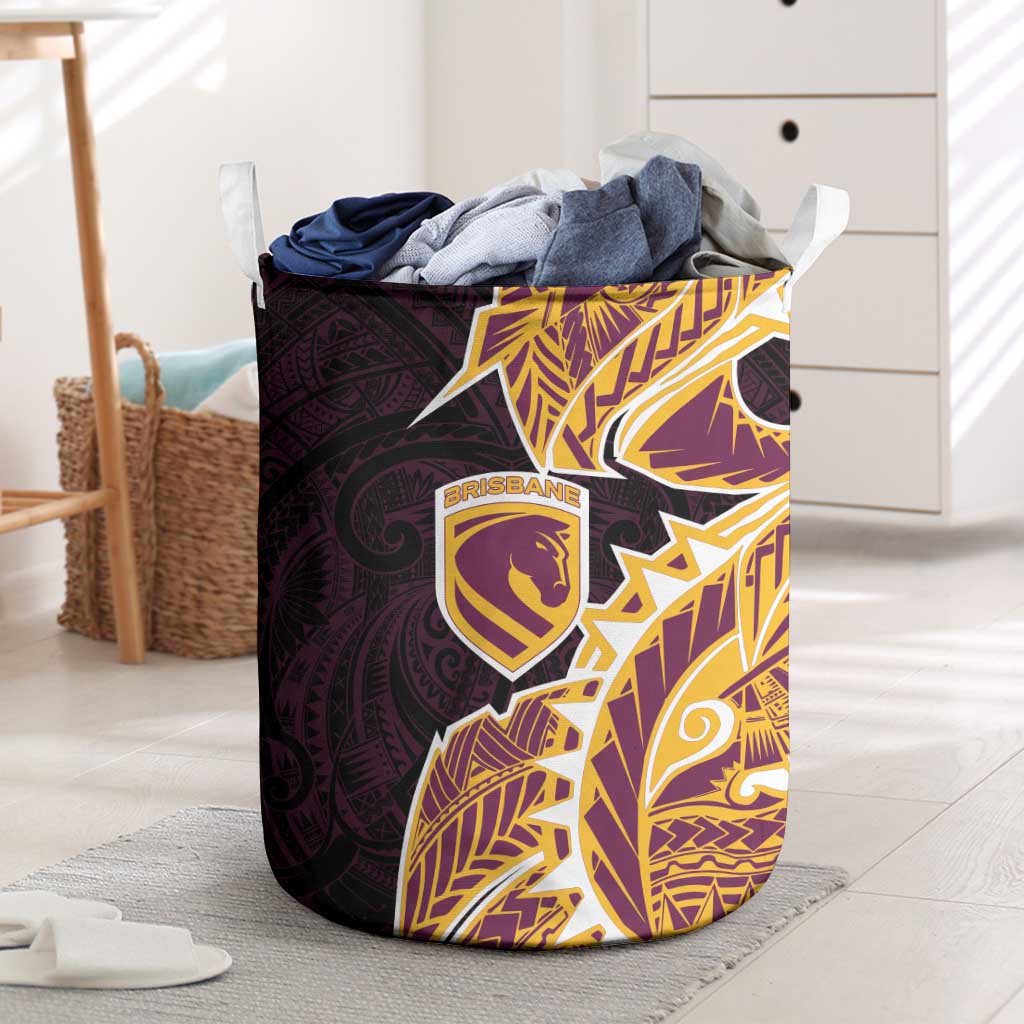 Brisbane Broncos Laundry Basket Polynesian Tribal Tattoo Pacific Sport Art