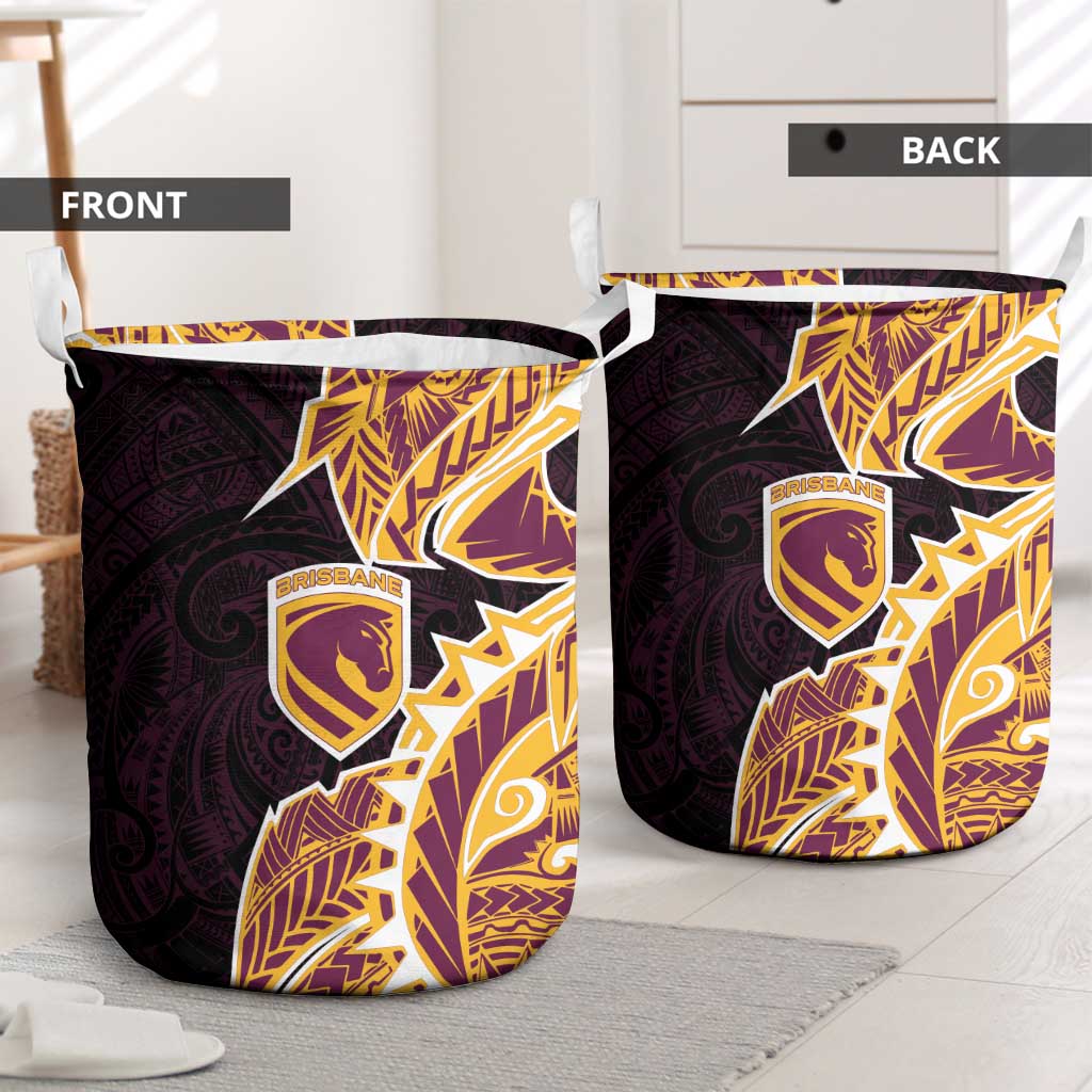 Brisbane Broncos Laundry Basket Polynesian Tribal Tattoo Pacific Sport Art