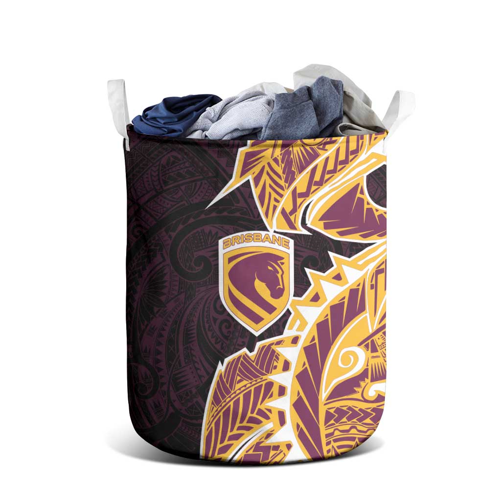 Brisbane Broncos Laundry Basket Polynesian Tribal Tattoo Pacific Sport Art