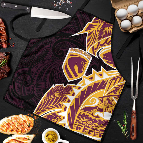 Brisbane Broncos Apron Polynesian Tribal Tattoo Pacific Sport Art
