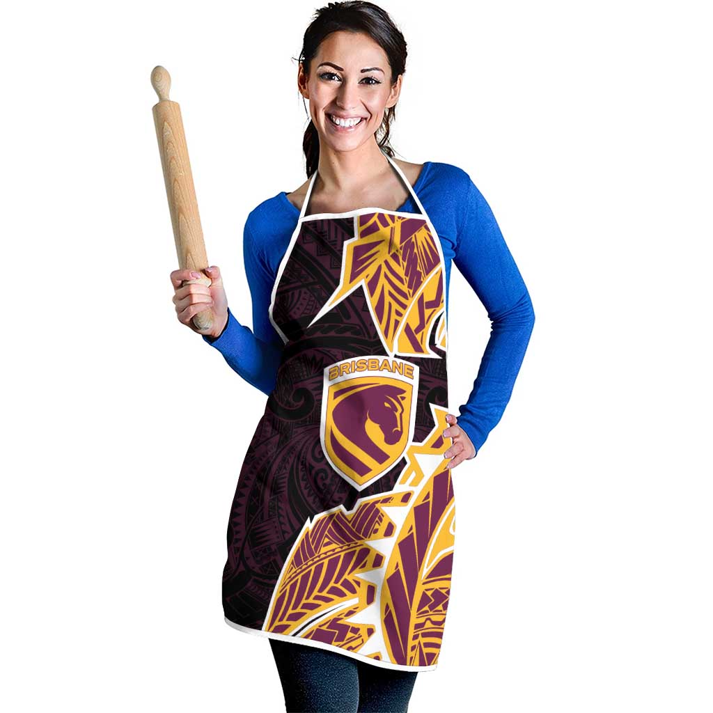 Brisbane Broncos Apron Polynesian Tribal Tattoo Pacific Sport Art
