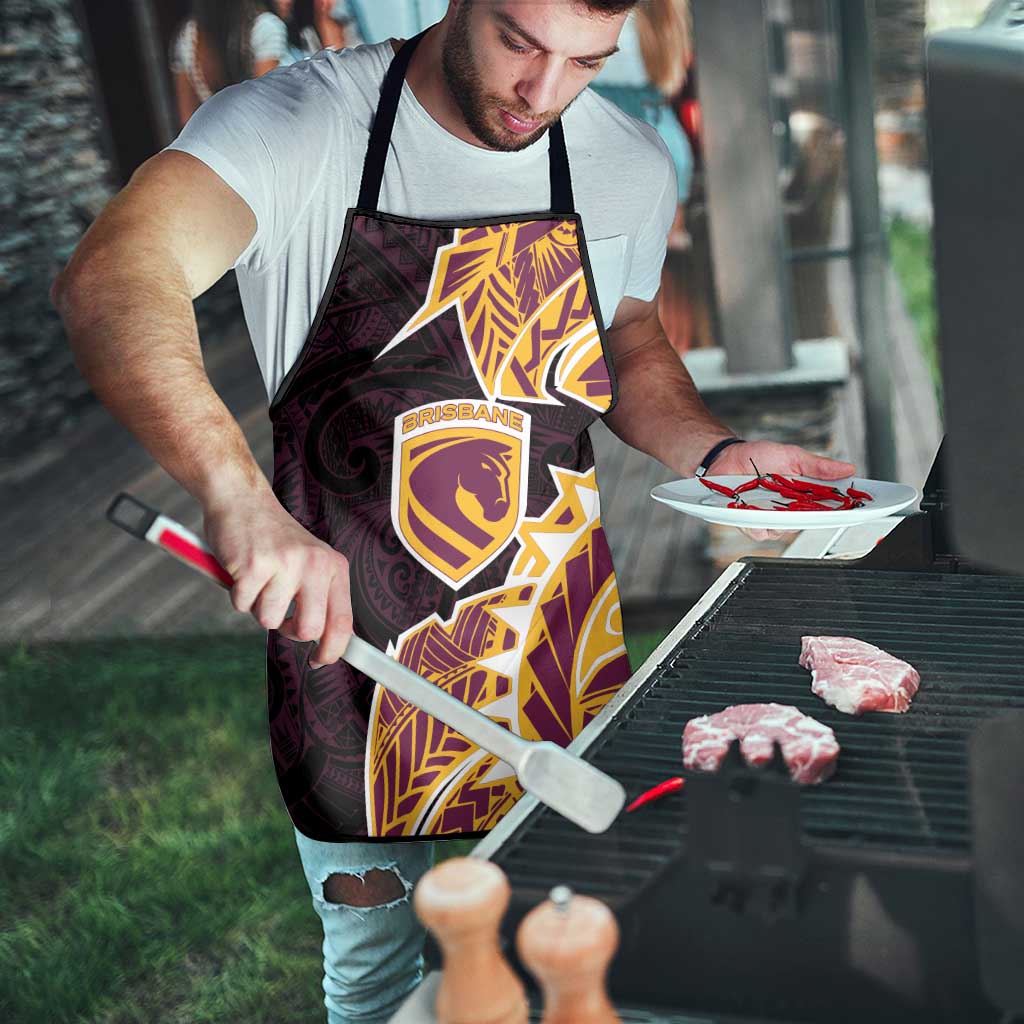 Brisbane Broncos Apron Polynesian Tribal Tattoo Pacific Sport Art