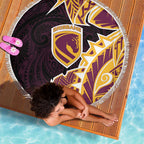 Brisbane Broncos Beach Blanket Polynesian Tribal Tattoo Pacific Sport Art
