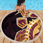 Brisbane Broncos Beach Blanket Polynesian Tribal Tattoo Pacific Sport Art